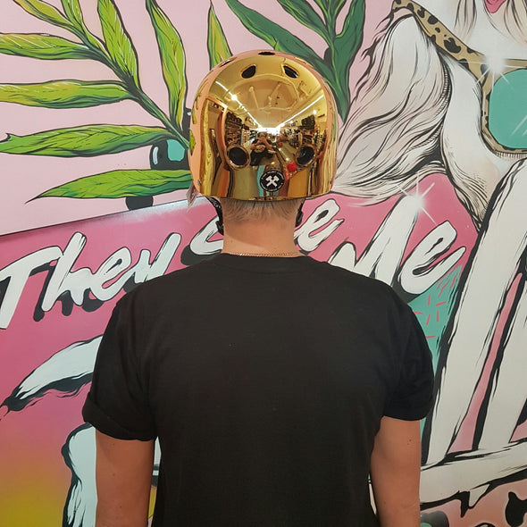 S1 Lifer Helmet Gold Mirror - Certified