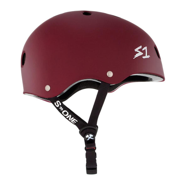 marroon s1 bike helmet 