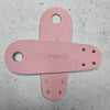 pink leather suede roller skate toe guards