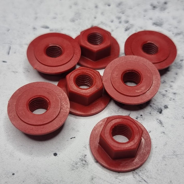 red 8mm skate wheel nuts 