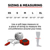 size chart for 187 knee gasket