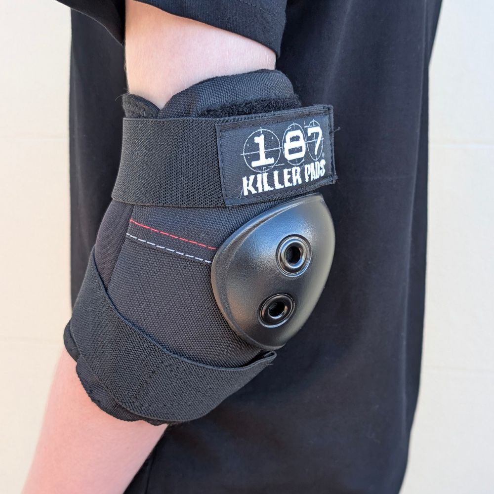 187 Killer Elbow Pads Black - Lucky Skates