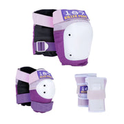 187 Killer Six Pack Padding Set Purple Knee Pads Wrist Guards Elbow Pads - Lucky Skates 