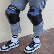 blue skate knee pads 