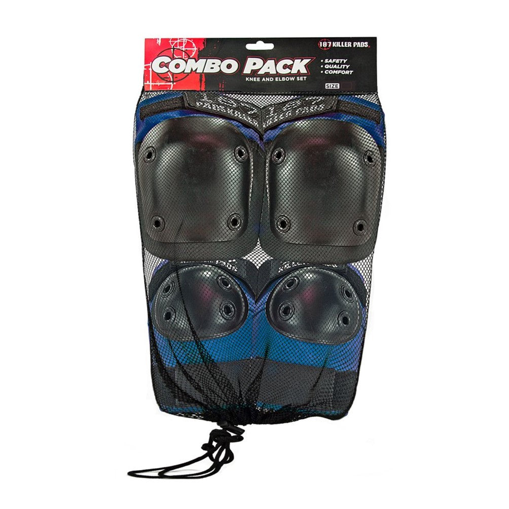 187 Knee & Elbow Pad Combo Pack Blue