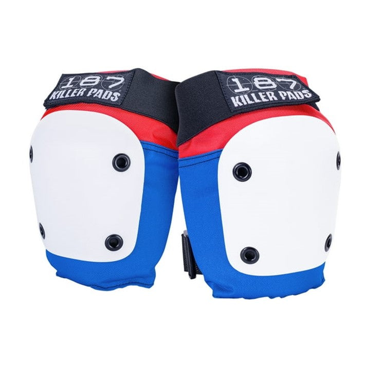 187 Fly Knee Pads Red, Blue, White