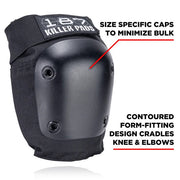 187 Killer Adult Knee Pads Black - Lucky Skates