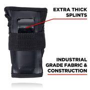 187 Killer Adult Wrist Guards Black - Lucky Skates