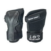 187 Derby Skate Wrist Guards Roller Derby Black - Lucky Skates
