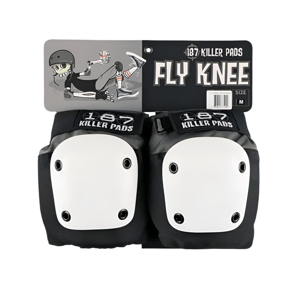 187 Killer Fly Knee Pads Grey - Lucky Skates 