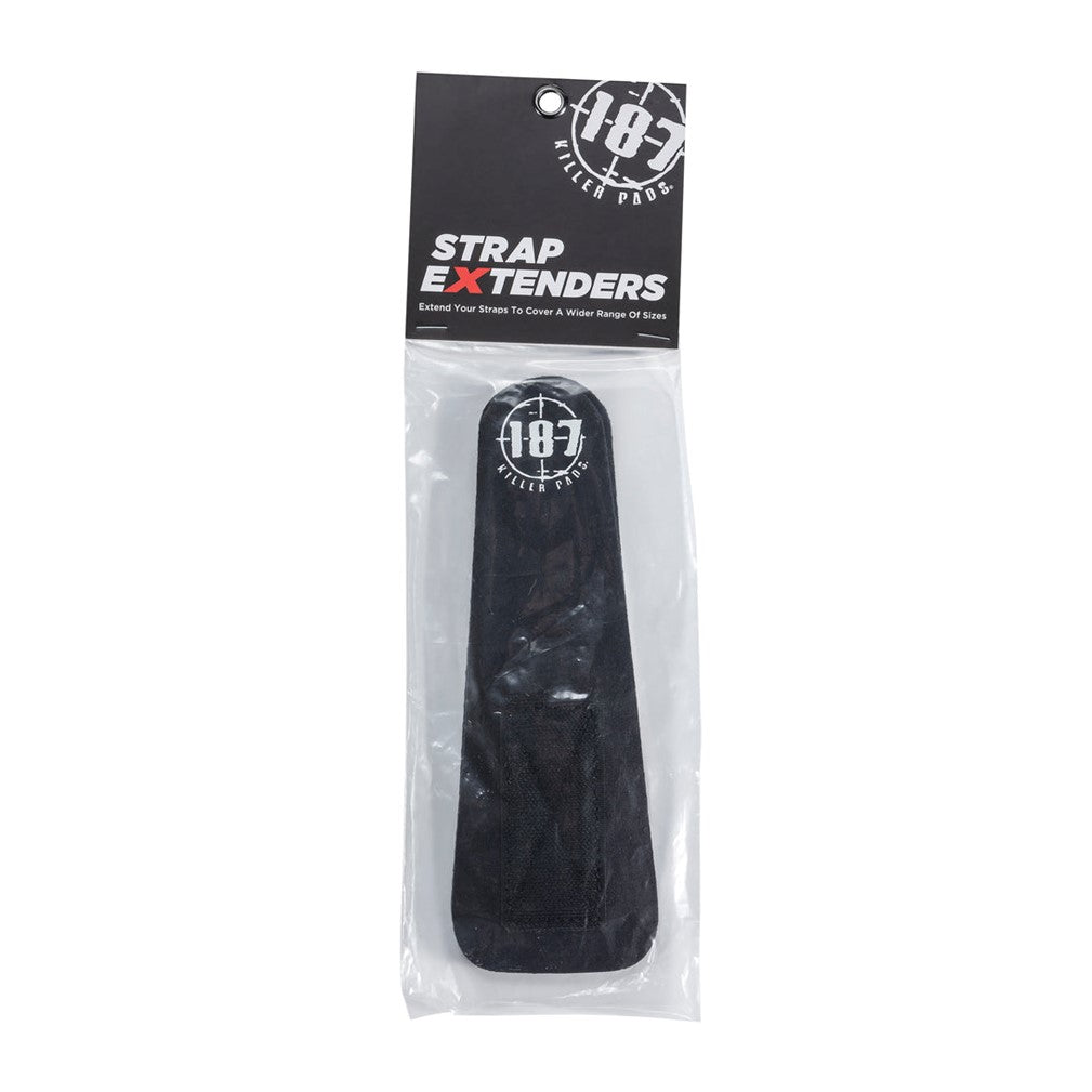 187 Killer Black Knee Pad Strap Extenders - Lucky Skates
