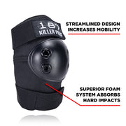 black elbow protection with superior foam 