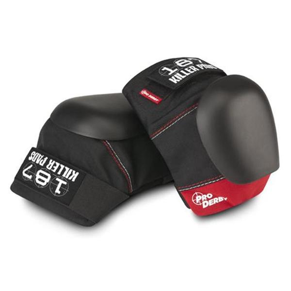 187 Killer Pro Roller Derby Knee Pads Red - Lucky Skates