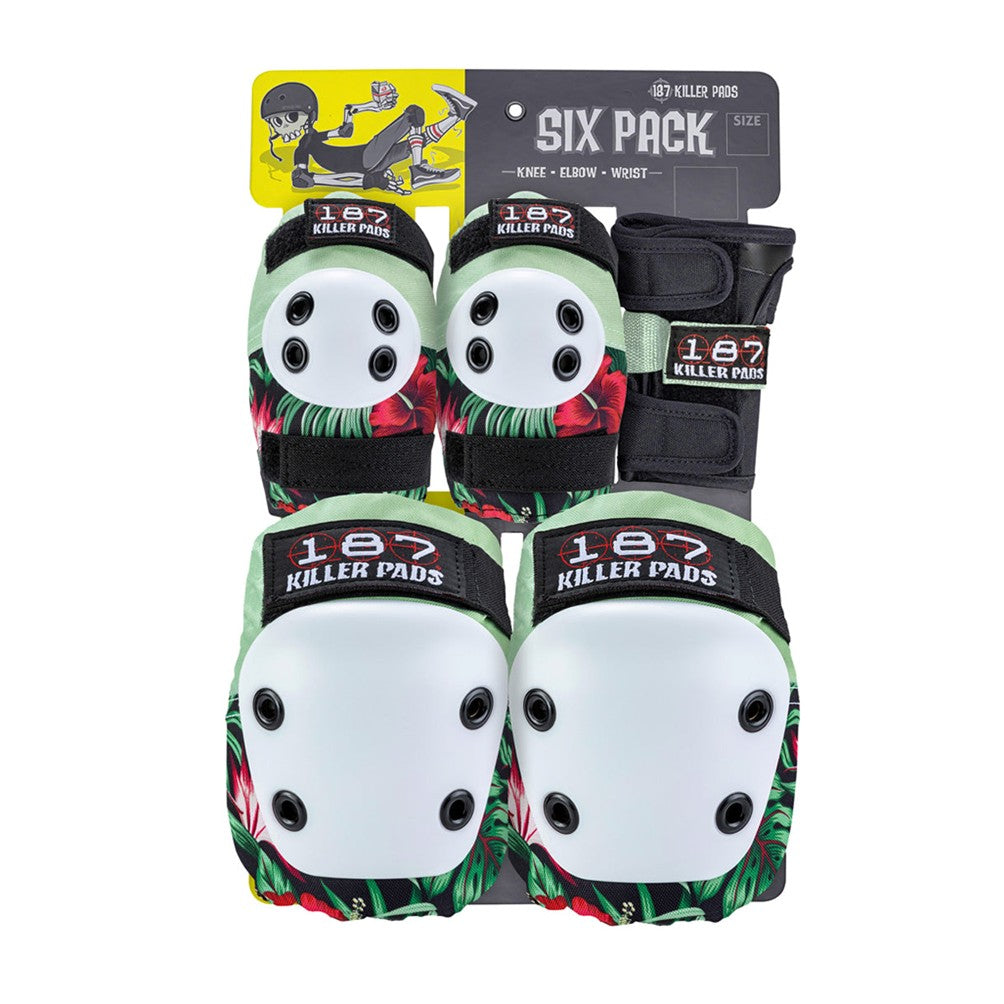 187 Killer Six Pack Junior Pad Set Hibiscus - Lucky Skates