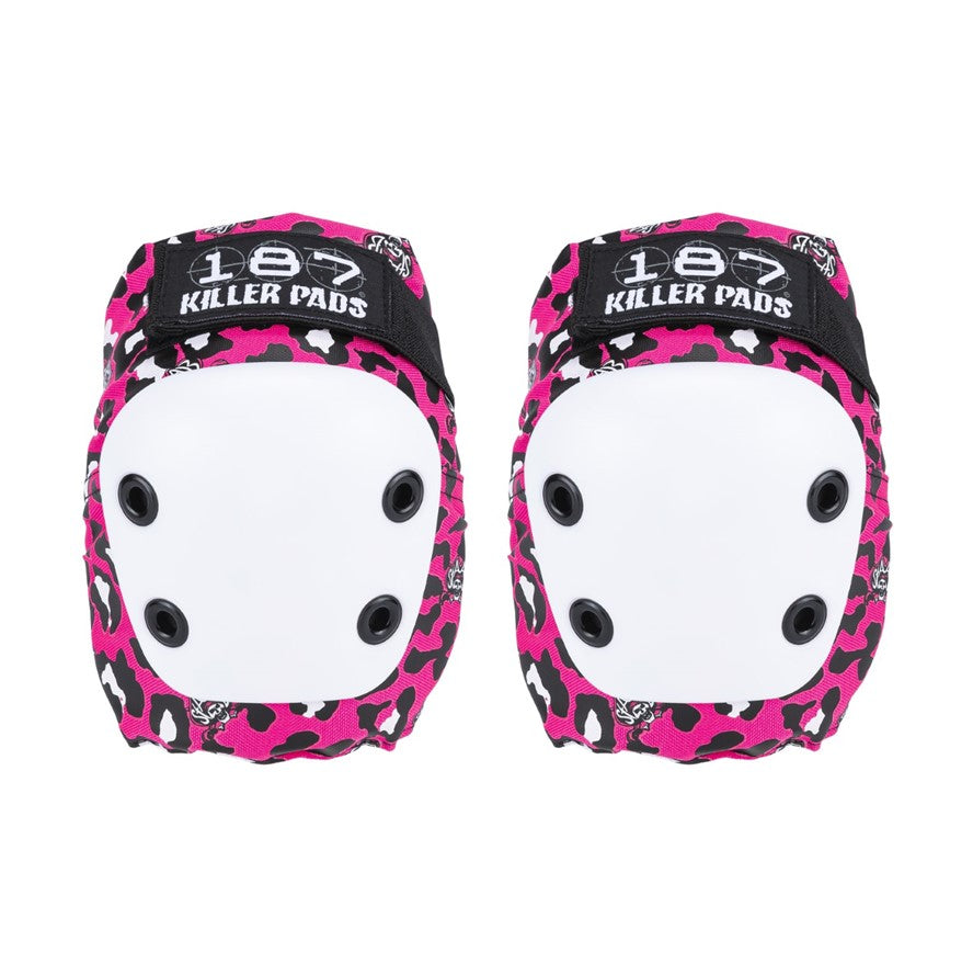 187 Killer Junior Pad Knee Pad Pink Leopard - Lucky Skates