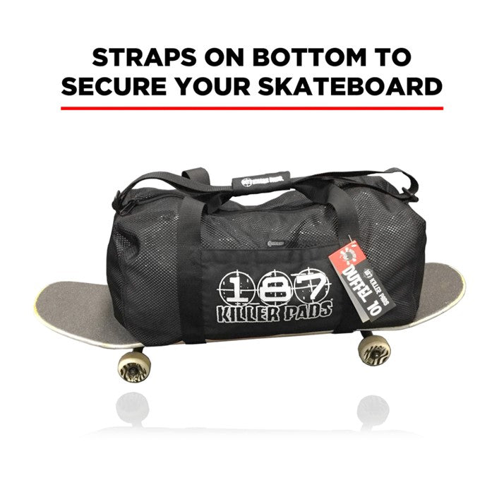 187 Killer Black Skateboard Duffel Bag - Lucky Skates