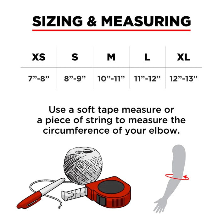 187 Killer Slim Elbow Pads Size Chart - Lucky Skates