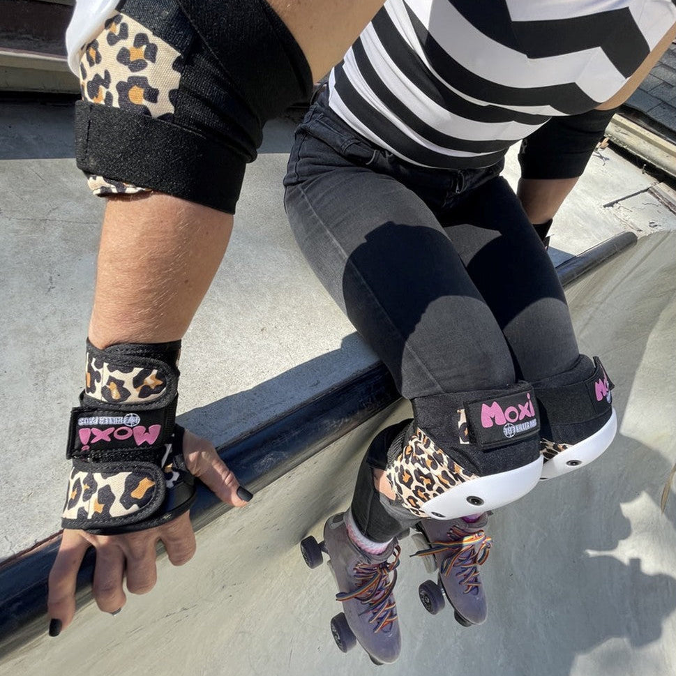 187 Moxi Skates Padding Set Wild Leopard - Lucky Skates