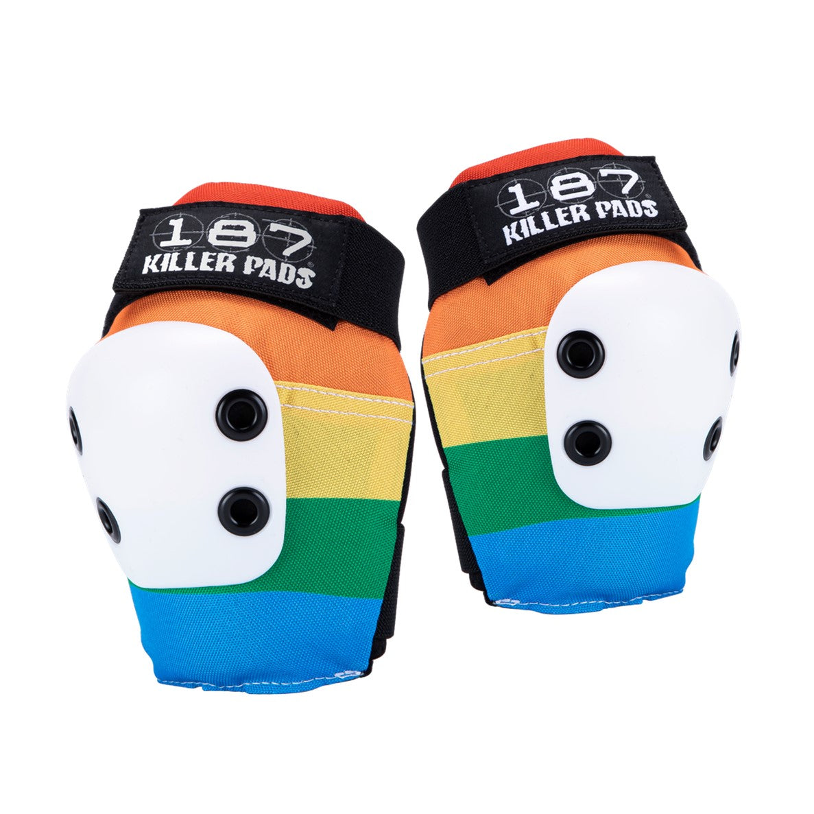 187 Killer Slim Rainbow Elbow Pads - Lucky Skates