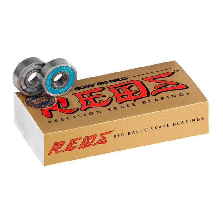 Bones Reds Big Balls Blue Skate Bearings (16) - Lucky Skates