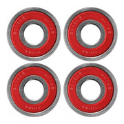 4 red shielded skate bearings