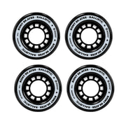 Black Rollerskate Indoor Wheels 92a 40mm x 60mm Black 4 Pack - Lucky Skates