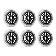 Bont Elemental Inline Speed Skate Wheels White 85A 125mm White 6 pack - Lucky Skates