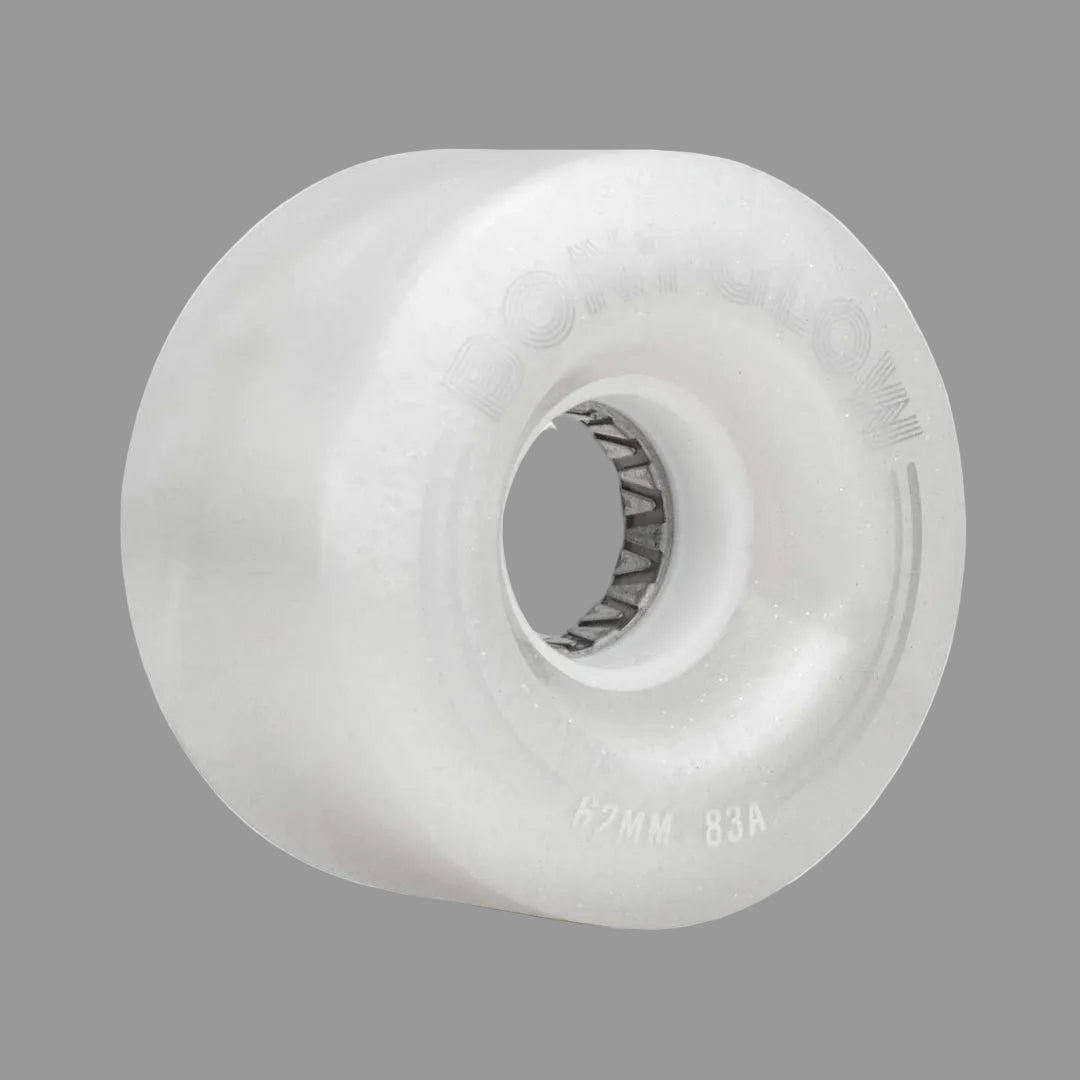 Bont Light Up Glow Pearl White Glitter LED Roller Skate Wheels 62mm 83A - Lucky Skates