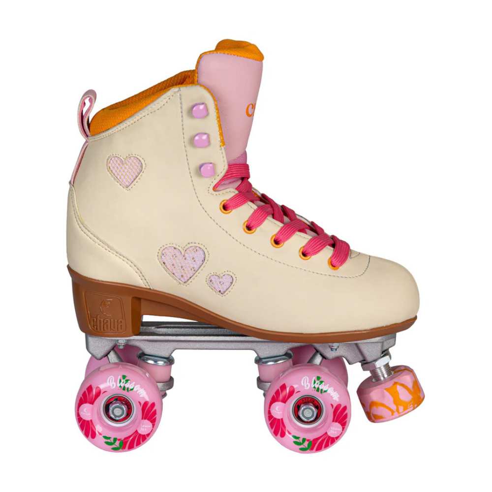 Chaya Cozy Summer Breeze Creame  Pink High Top Roller Skates - Lucky Skates 