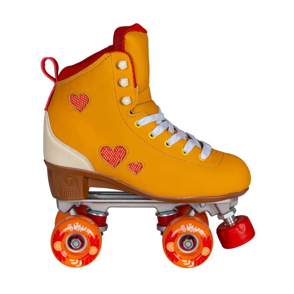 Chaya Cozy Summer Breeze Orange Roller Skates High Top Hearts - Lucky Skates 