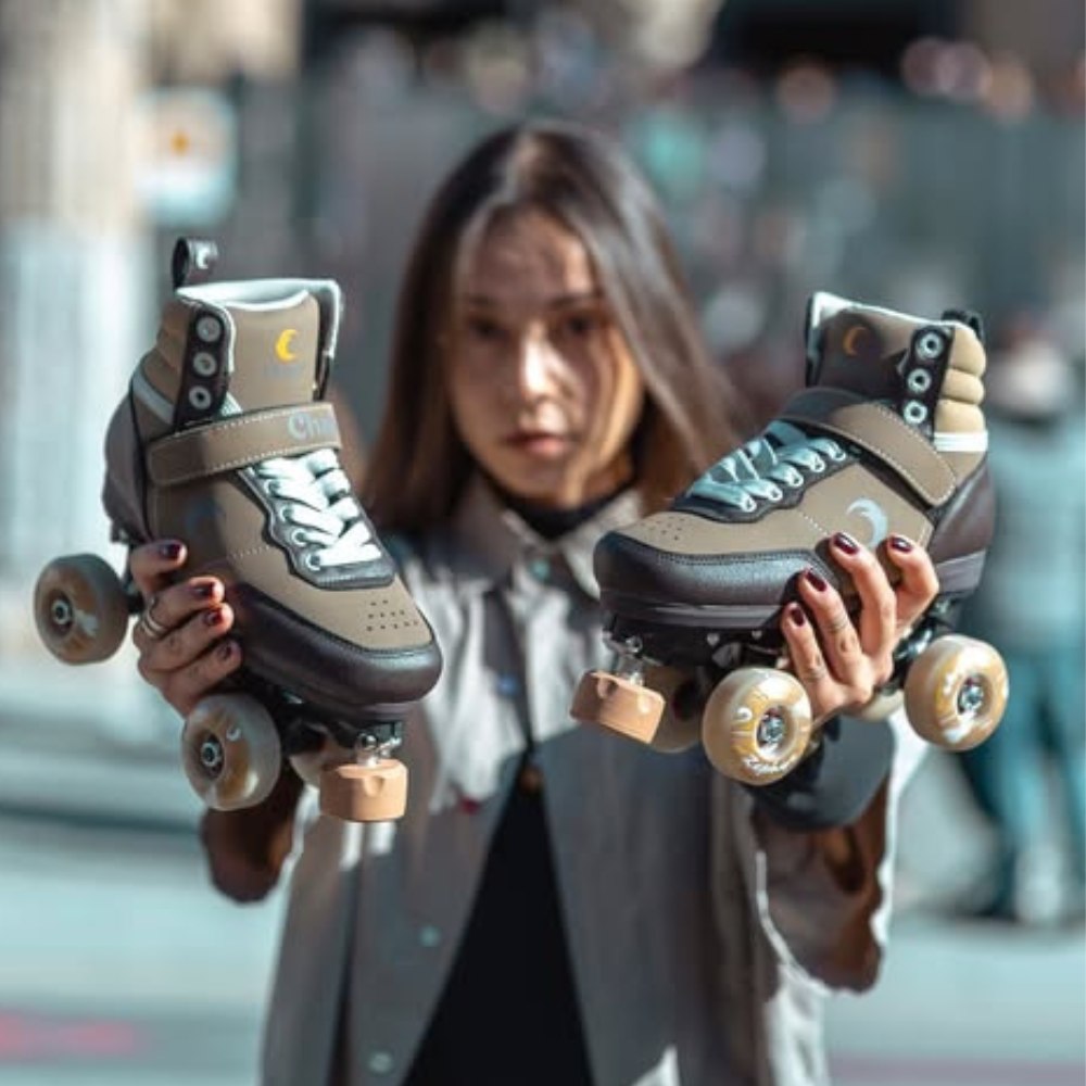 Chaya Jump Brownie Sneaker Roller Skates Brown Tan - Lucky Skates 