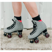 grey skatepark rollerskates