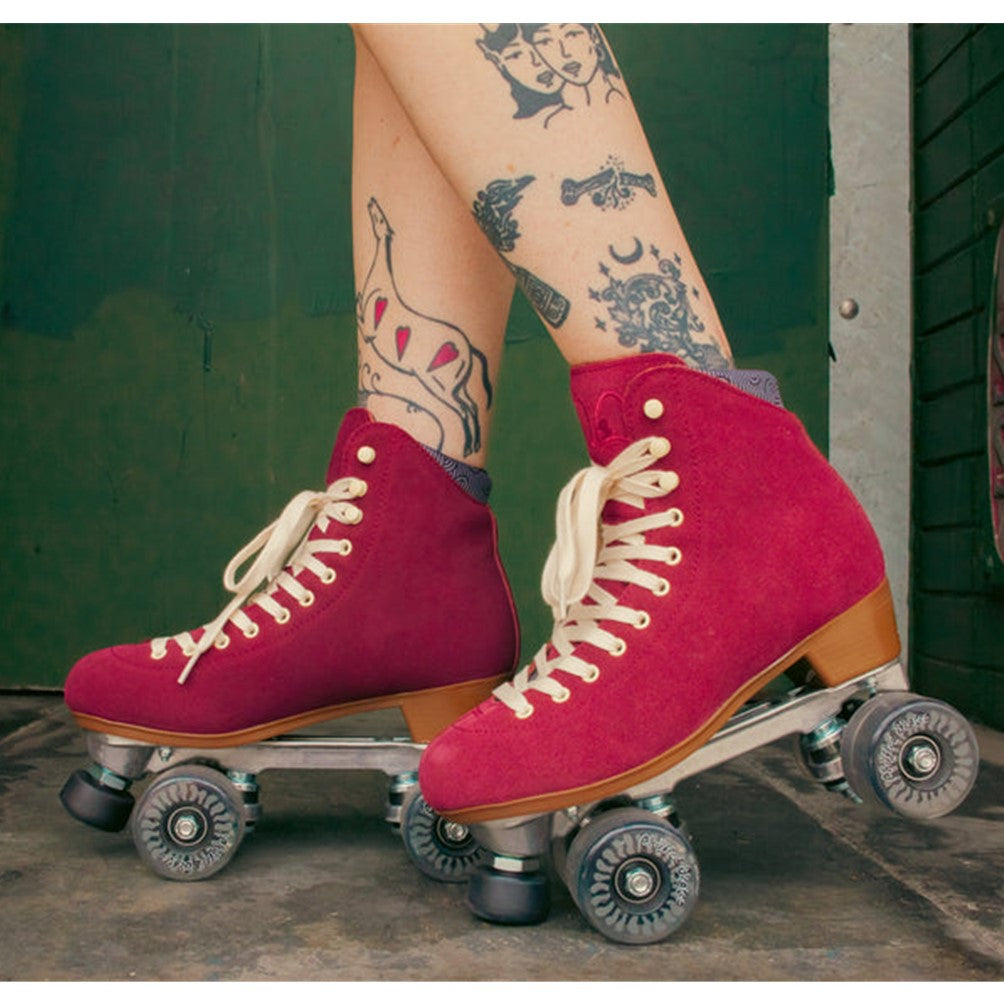 Chuffed Roller Skates Wanderer Burgundy - Lucky Skates