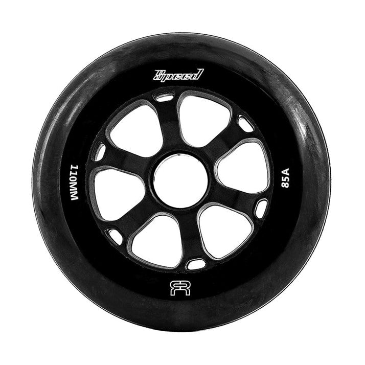 FR Speed Black Inline Wheels 110mm 85A - 6 Pack