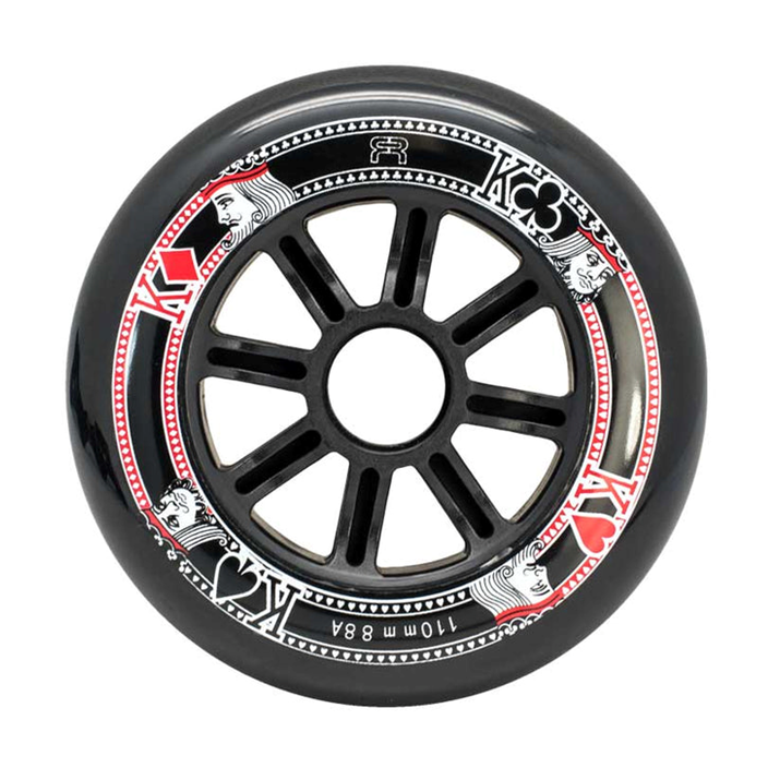 FR Street King Black Inline Wheel 110mm 88A