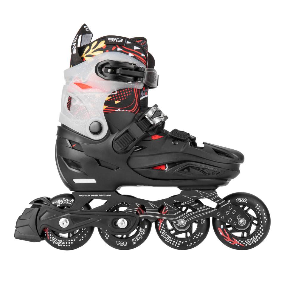 Flying Eagle BKB K9 Black Children's Adjustable Inline Rollerblades - Lucky Skates 