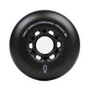 Flying Eagle Crocanti Sweet Inline Wheels Rollerblade 80mm 88A Black 8 Pack - Lucky Skates 