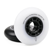 Flying Eagle Crocanti Sweet Inline Wheels Rollerblade 80mm 88A White Black  8 Pack - Lucky Skates 