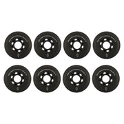 Flying Eagle Crocanti Sweet Inline Skate Rollerblade Wheels 76mm 88A  Black 8 Pack - Lucky Skates 
