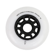 Flying Eagle Crocanti Sweet Inline Wheels 90mm 88A 8 Pack White - Lucky Skates 