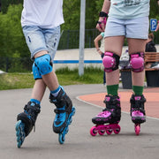 Kids Adjustable Flying Eagle Dynamo Blue Pink Inline Skates - Lucky Skates 