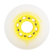 Flying Eagle Ice Cream Inline Skate Rollerblade Wheels 76mm 86A 8 Pack Yellow - Lucky Skates 