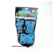 Flying Eagle V5 Junior Pad Set Blue  Knee Pad, Elbow Pad Wrist Guards - Lucky Skates 