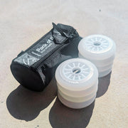 Flying Eagle Lazer Wheels Ultra Light Up LED Inline Skate Wheels White 110mm 88A 8 Pack - Lucky Skates  