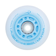Flying Eagle Light Up LED Lazer Wheels Inline Wheels 88A Blue - Lucky Skates 