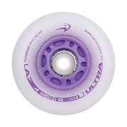 Flying Eagle Light Up LED Lazer Wheels Inline Wheels 88A Purple - Lucky Skates 
