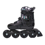 Kids Adjustable Flying Eagle NT2 Nacht Black Teal Inline Skates - Lucky Skates 