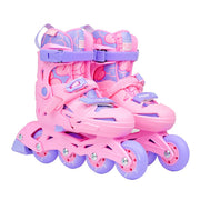 Kids Adjustable Flying Eagle NT2 Nacht Pink Purple Inline Skates - Lucky Skates 