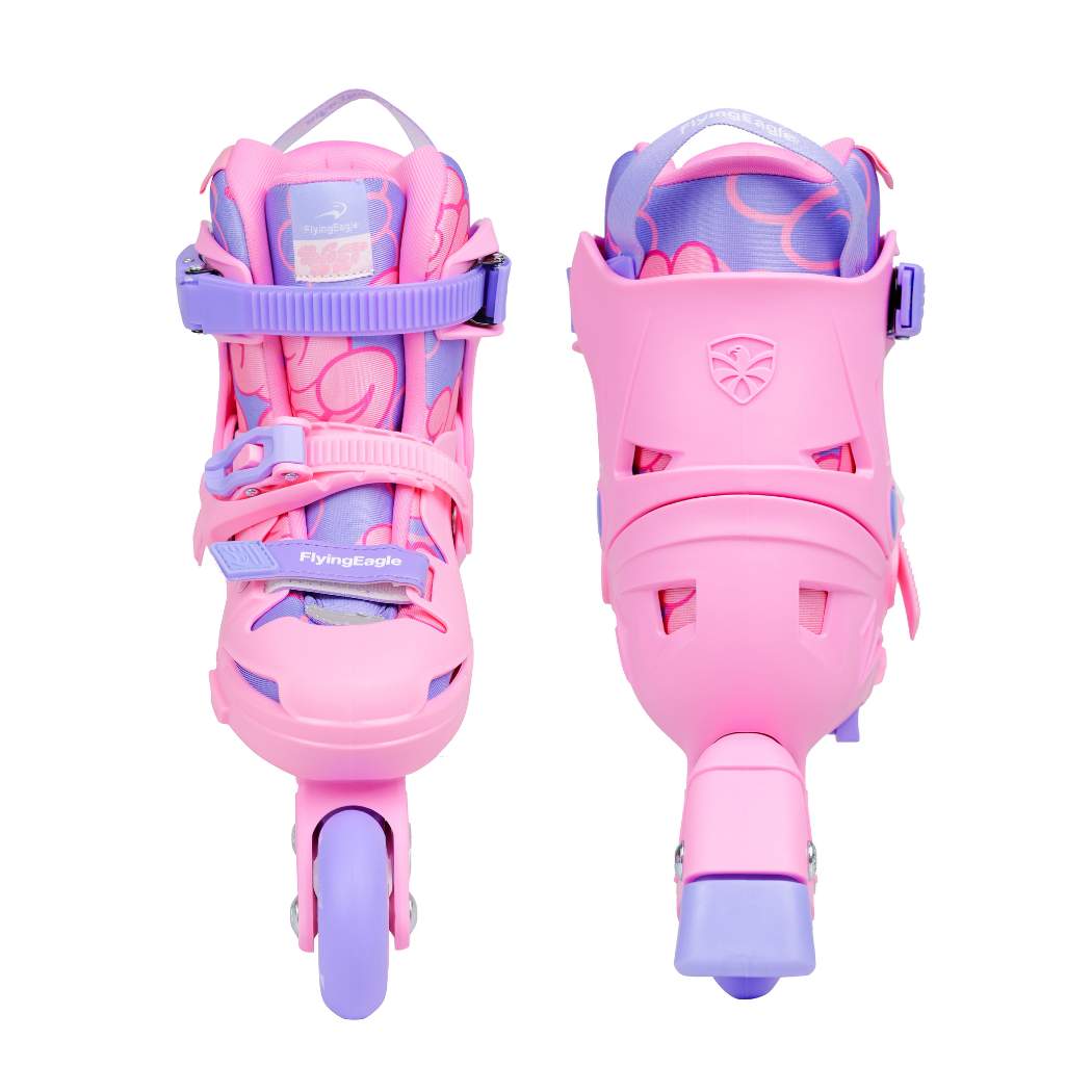 Kids Adjustable Flying Eagle NT2 Nacht Pink Purple Inline Skates - Lucky Skates 