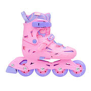 Kids Adjustable Flying Eagle NT2 Nacht Pink Purple Inline Skates - Lucky Skates 